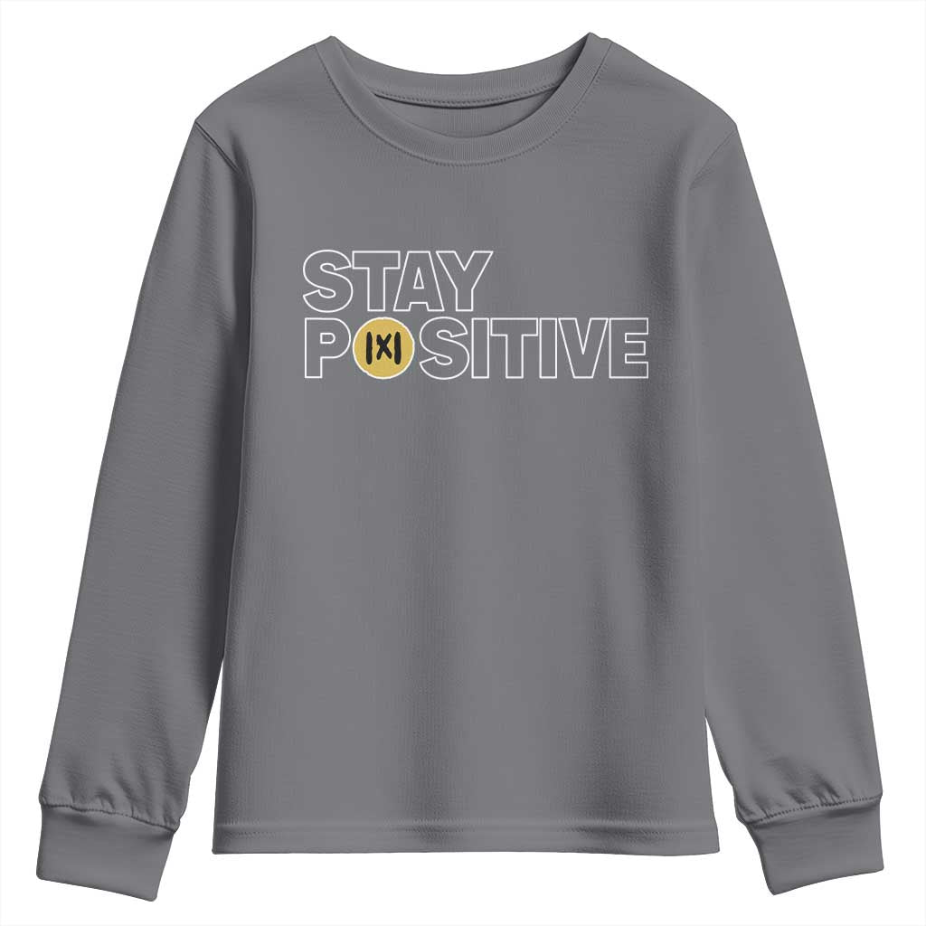 Funny Math Youth Sweatshirt Absolute Value Stay Positive - Wonder Print Shop
