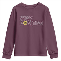 Funny Math Youth Sweatshirt Absolute Value Stay Positive - Wonder Print Shop