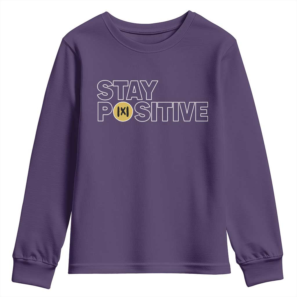 Funny Math Youth Sweatshirt Absolute Value Stay Positive - Wonder Print Shop