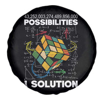 Funny Speed Cubing Spare Tire Cover One Solution Math Puzzle Cube - Wonder Print Shop