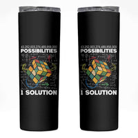 Funny Speed Cubing Skinny Tumbler One Solution Math Puzzle Cube