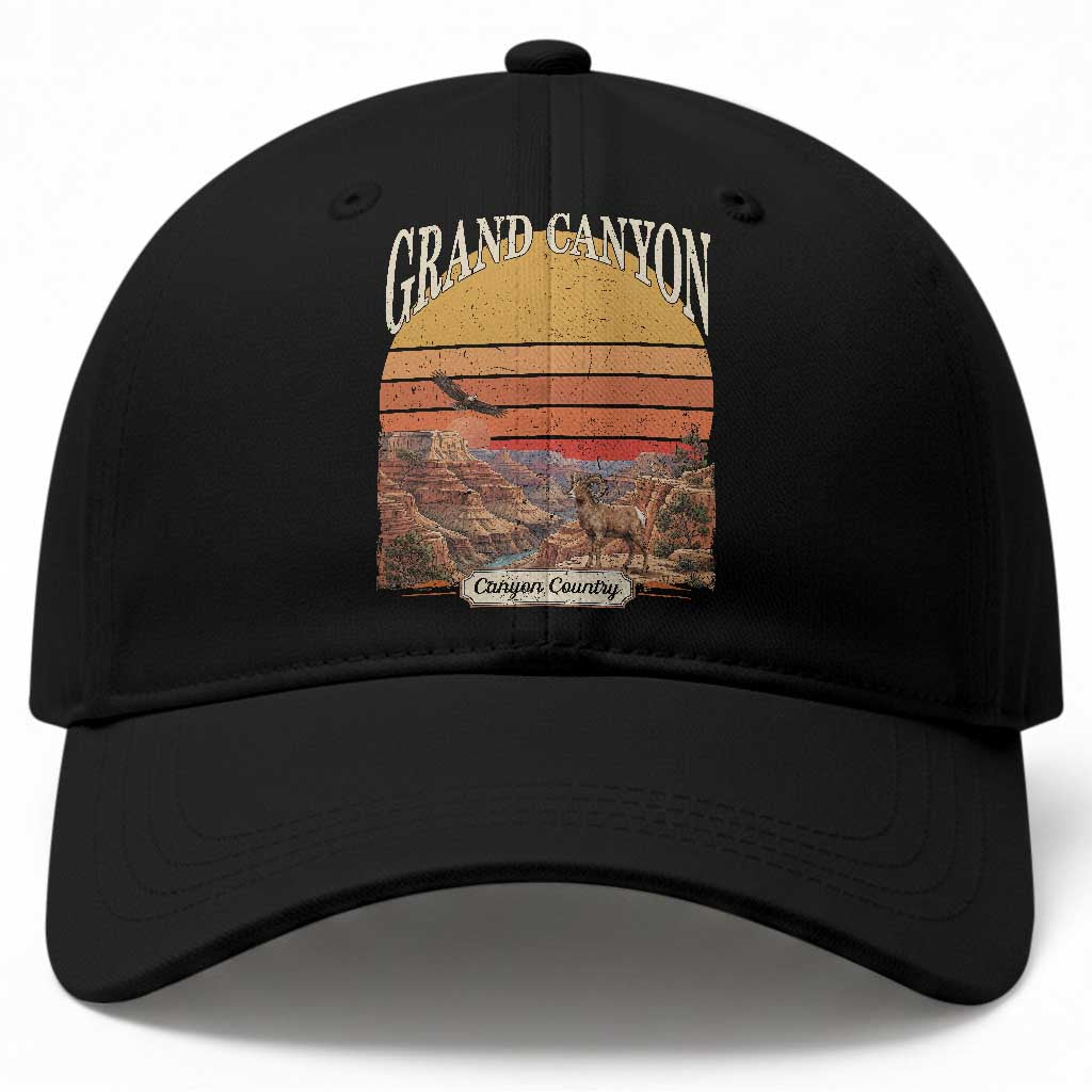 Grand Canyon Arizona 90s Desert Sunset Nostalgia Hiking Baseball Cap