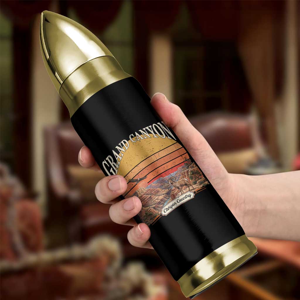 Grand Canyon Arizona 90s Desert Sunset Nostalgia Hiking Bullet Tumbler