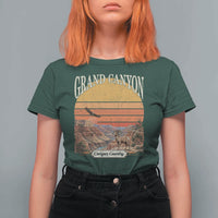 Grand Canyon Arizona 90s Desert Sunset Nostalgia Hiking T Shirt For Women