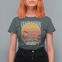Grand Canyon Arizona 90s Desert Sunset Nostalgia Hiking T Shirt For Women