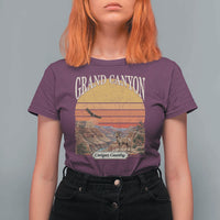 Grand Canyon Arizona 90s Desert Sunset Nostalgia Hiking T Shirt For Women