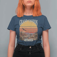 Grand Canyon Arizona 90s Desert Sunset Nostalgia Hiking T Shirt For Women