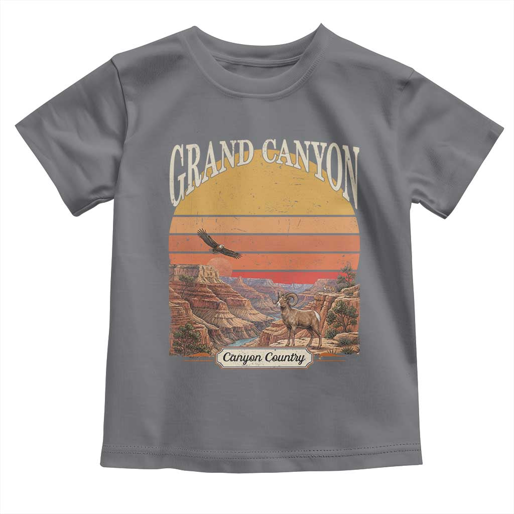 Grand Canyon Arizona 90s Desert Sunset Nostalgia Hiking Toddler T Shirt