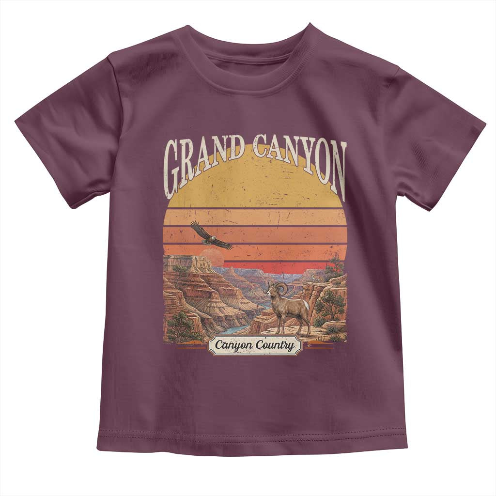 Grand Canyon Arizona 90s Desert Sunset Nostalgia Hiking Toddler T Shirt