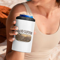 Grand Canyon National Park Arizona Established 1919 4 in 1 Can Cooler Tumbler Retro Deer Wildlife Nature Hiking Southwest Souvenir
