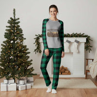 Grand Canyon National Park Arizona Established 1919 Plaid Pajama Set Retro Deer Wildlife Nature Hiking Southwest Souvenir
