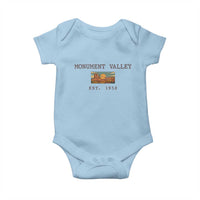 Retro Monument Valley Arizona Sunset Established 1958 Baby Onesie Southwest Desert Road Trip Eagle Nature Souvenir