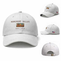 Retro Monument Valley Arizona Sunset Established 1958 Baseball Cap Southwest Desert Road Trip Eagle Nature Souvenir