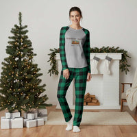 Retro Monument Valley Arizona Sunset Established 1958 Plaid Pajama Set Southwest Desert Road Trip Eagle Nature Souvenir