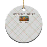 Retro Monument Valley Arizona Sunset Established 1958 Ceramic Ornament Southwest Desert Road Trip Eagle Nature Souvenir