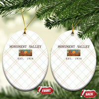 Retro Monument Valley Arizona Sunset Established 1958 Ceramic Ornament Southwest Desert Road Trip Eagle Nature Souvenir