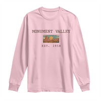 Retro Monument Valley Arizona Sunset Established 1958 Long Sleeve Shirt Southwest Desert Road Trip Eagle Nature Souvenir