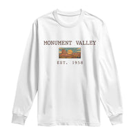 Retro Monument Valley Arizona Sunset Established 1958 Long Sleeve Shirt Southwest Desert Road Trip Eagle Nature Souvenir
