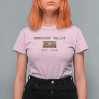 Retro Monument Valley Arizona Sunset Established 1958 T Shirt For Women Southwest Desert Road Trip Eagle Nature Souvenir