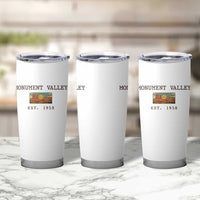 Retro Monument Valley Arizona Sunset Established 1958 Tumbler Cup Southwest Desert Road Trip Eagle Nature Souvenir