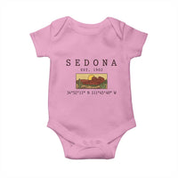 Vintage Sedona Arizona Established 1902 Baby Onesie Southwest Desert Cactus Scenic Nature Souvenir