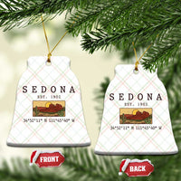 Vintage Sedona Arizona Established 1902 Ceramic Ornament Southwest Desert Cactus Scenic Nature Souvenir