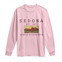 Vintage Sedona Arizona Established 1902 Long Sleeve Shirt Southwest Desert Cactus Scenic Nature Souvenir