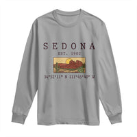 Vintage Sedona Arizona Established 1902 Long Sleeve Shirt Southwest Desert Cactus Scenic Nature Souvenir