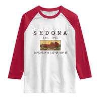 Vintage Sedona Arizona Established 1902 Raglan Shirt Southwest Desert Cactus Scenic Nature Souvenir