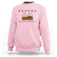 Vintage Sedona Arizona Established 1902 Sweatshirt Southwest Desert Cactus Scenic Nature Souvenir