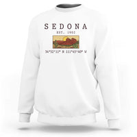Vintage Sedona Arizona Established 1902 Sweatshirt Southwest Desert Cactus Scenic Nature Souvenir