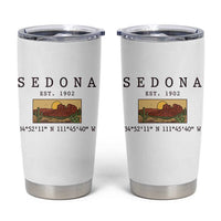 Vintage Sedona Arizona Established 1902 Tumbler Cup Southwest Desert Cactus Scenic Nature Souvenir