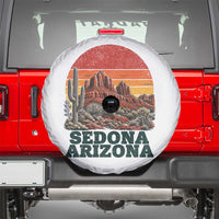 Retro Sedona Arizona Mountain Spare Tire Cover Southwest Hiking Outdoor Nature Souvenir