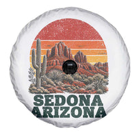Retro Sedona Arizona Mountain Spare Tire Cover Southwest Hiking Outdoor Nature Souvenir