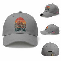 Retro Sedona Arizona Mountain Baseball Cap Southwest Hiking Outdoor Nature Souvenir