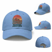 Retro Sedona Arizona Mountain Baseball Cap Southwest Hiking Outdoor Nature Souvenir
