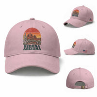 Retro Sedona Arizona Mountain Baseball Cap Southwest Hiking Outdoor Nature Souvenir