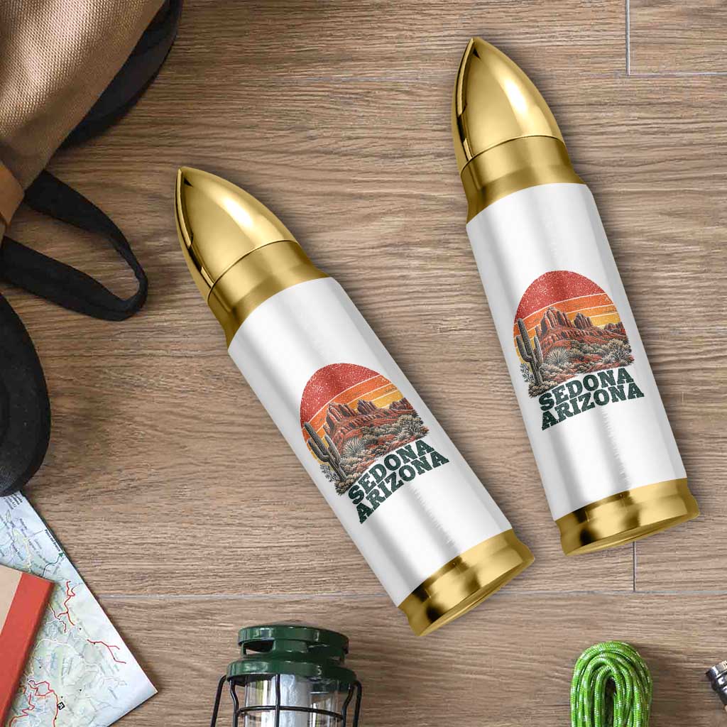 Retro Sedona Arizona Mountain Bullet Tumbler Southwest Hiking Outdoor Nature Souvenir