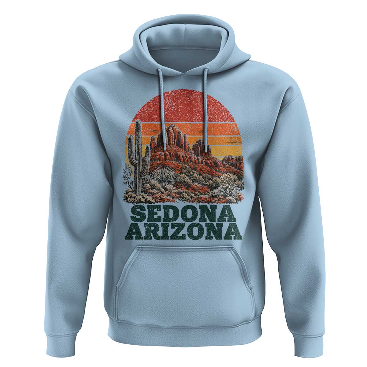 Retro Sedona Arizona Mountain Hoodie Southwest Hiking Outdoor Nature Souvenir
