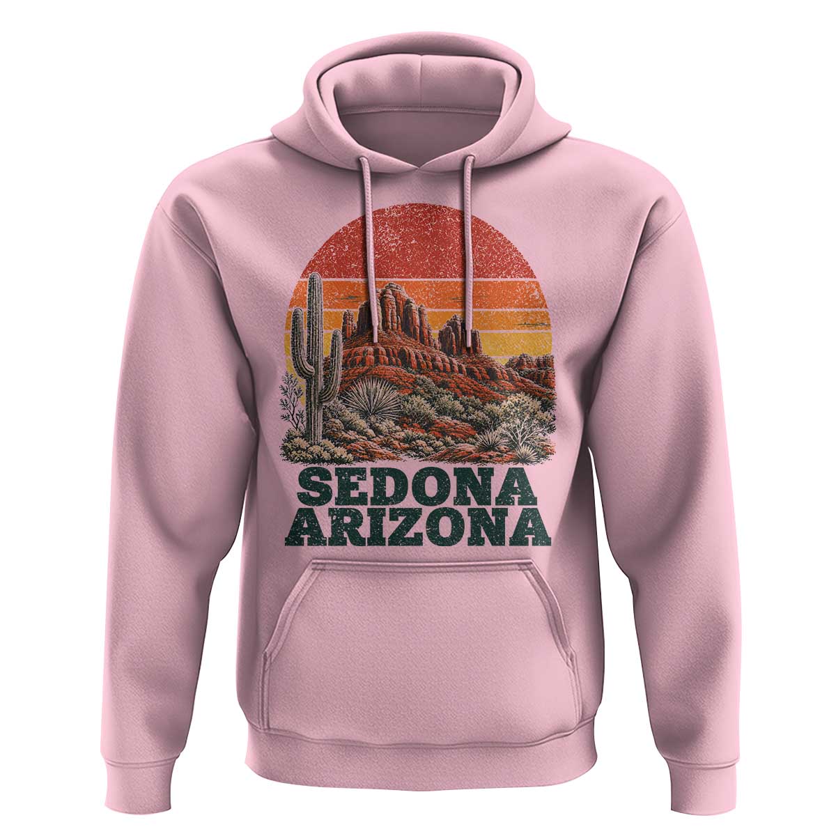 Retro Sedona Arizona Mountain Hoodie Southwest Hiking Outdoor Nature Souvenir