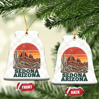Retro Sedona Arizona Mountain Ceramic Ornament Southwest Hiking Outdoor Nature Souvenir