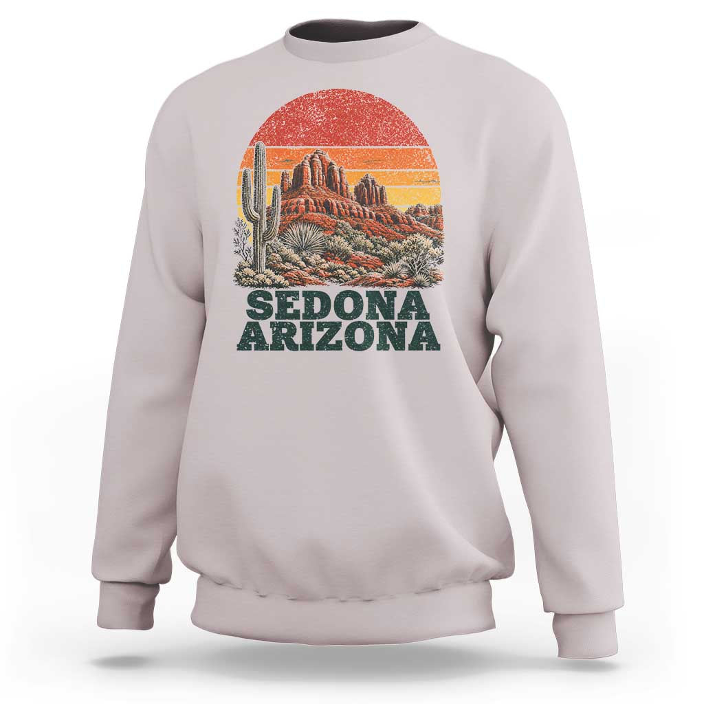 Retro Sedona Arizona Mountain Sweatshirt Southwest Hiking Outdoor Nature Souvenir