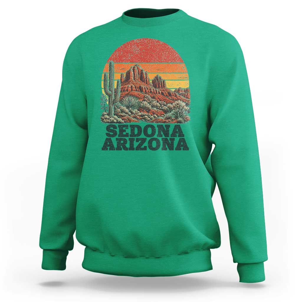 Retro Sedona Arizona Mountain Sweatshirt Southwest Hiking Outdoor Nature Souvenir