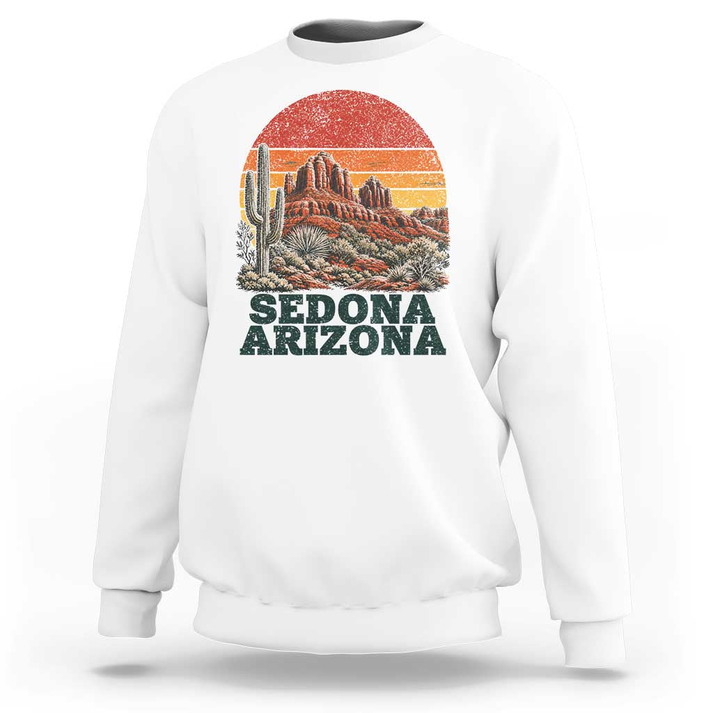 Retro Sedona Arizona Mountain Sweatshirt Southwest Hiking Outdoor Nature Souvenir