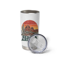 Retro Sedona Arizona Mountain Tumbler Cup Southwest Hiking Outdoor Nature Souvenir