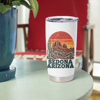 Retro Sedona Arizona Mountain Tumbler Cup Southwest Hiking Outdoor Nature Souvenir