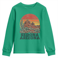 Retro Sedona Arizona Mountain Youth Sweatshirt Southwest Hiking Outdoor Nature Souvenir
