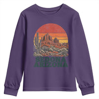 Retro Sedona Arizona Mountain Youth Sweatshirt Southwest Hiking Outdoor Nature Souvenir
