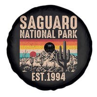 Retro Saguaro National Park Arizona EST 1994 Spare Tire Cover Desert Cactus Sunset Hiking Camping Nature Souvenir