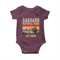 Retro Saguaro National Park Arizona EST 1994 Baby Onesie Desert Cactus Sunset Hiking Camping Nature Souvenir